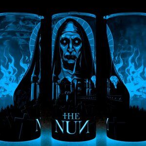 Glow in the Dark The Nun Horror Movie Cup Mug Tumbler